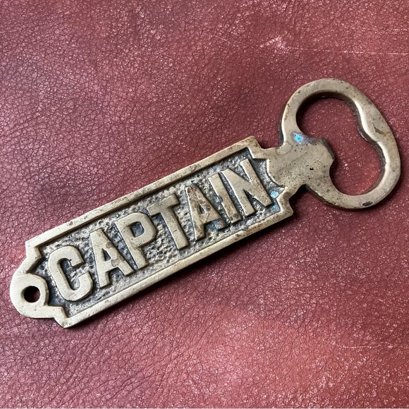Solid Brass “Captain” Bottle Opener - Picture 2 of 5